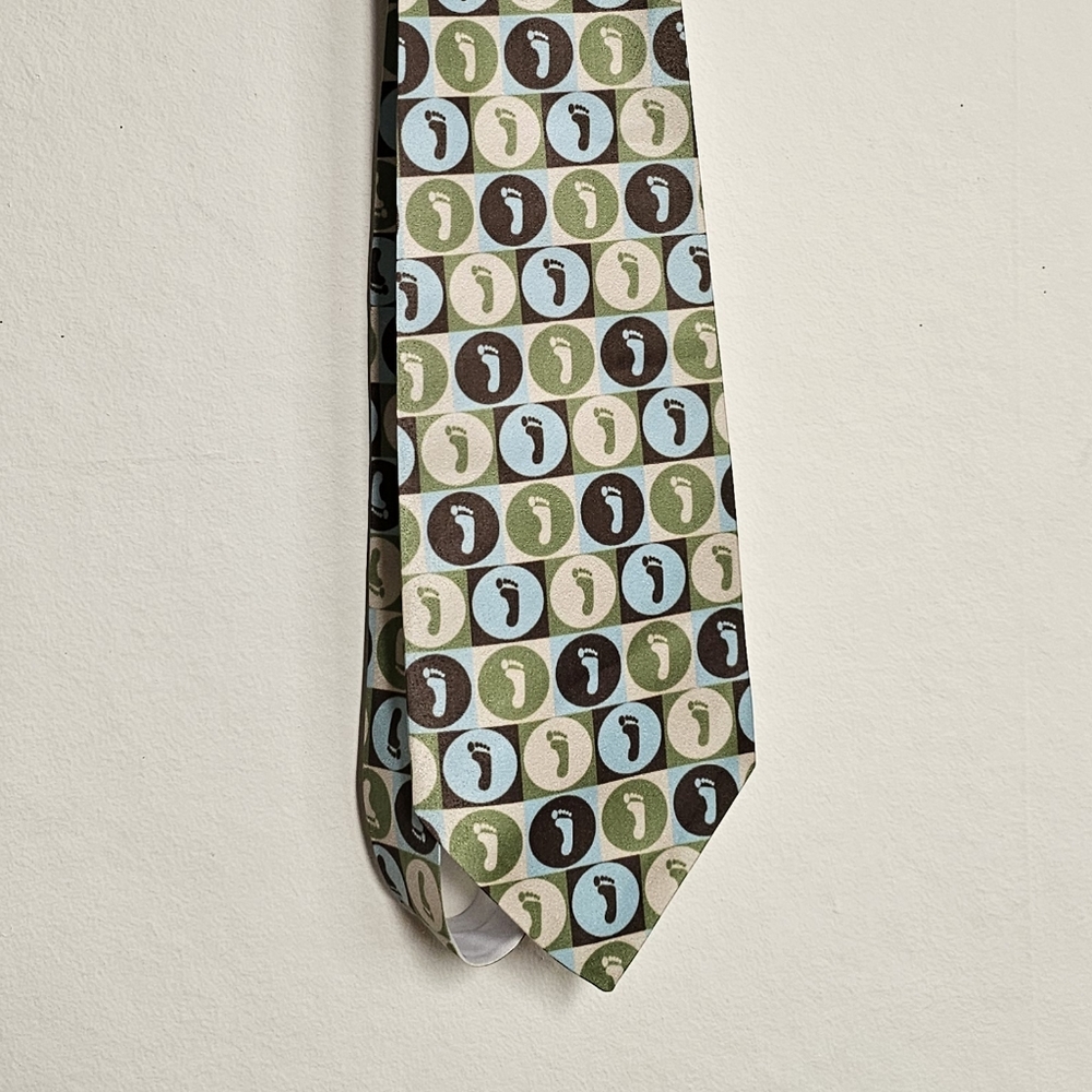 Zazzle handmade footprint tie